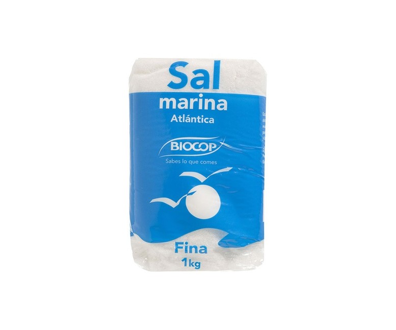 Sal marina atlántica fina 1 kg Biocop