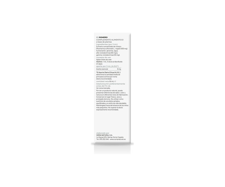 Extracto de Romero (Fórmula XXI) 50 ml Soria Natural