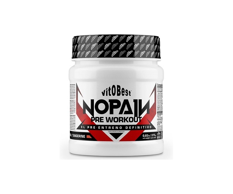 Nopain pre-entreno 375 g de polvo (Mandarina) Vit.o.best