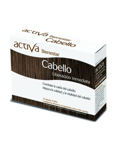 Bienestar cabello 45 cápsulas vegetales Activa