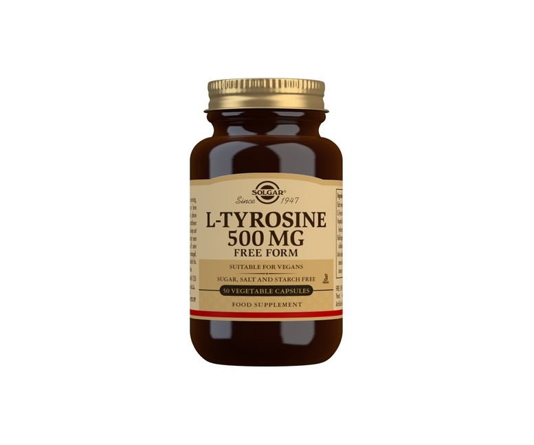 L-Tirosina 50 cápsulas vegetales de 500mg Solgar
