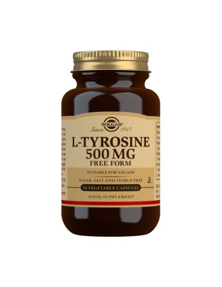 L-Tirosina 50 cápsulas vegetales de 500mg Solgar