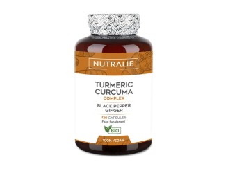 Cúrcuma complex con jengibre y pimienta negra orgánica