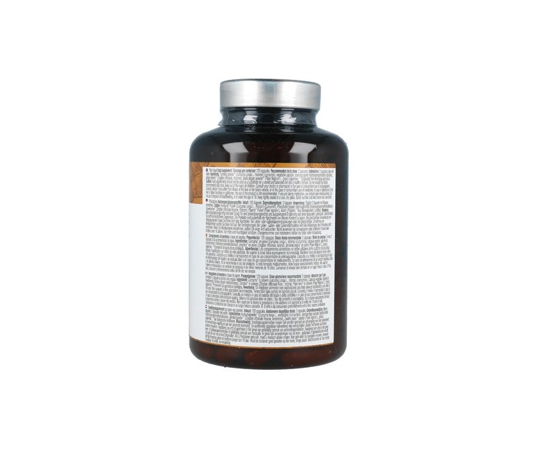 Cúrcuma complex con jengibre y pimienta negra orgánica 120 cápsulas Nutralie