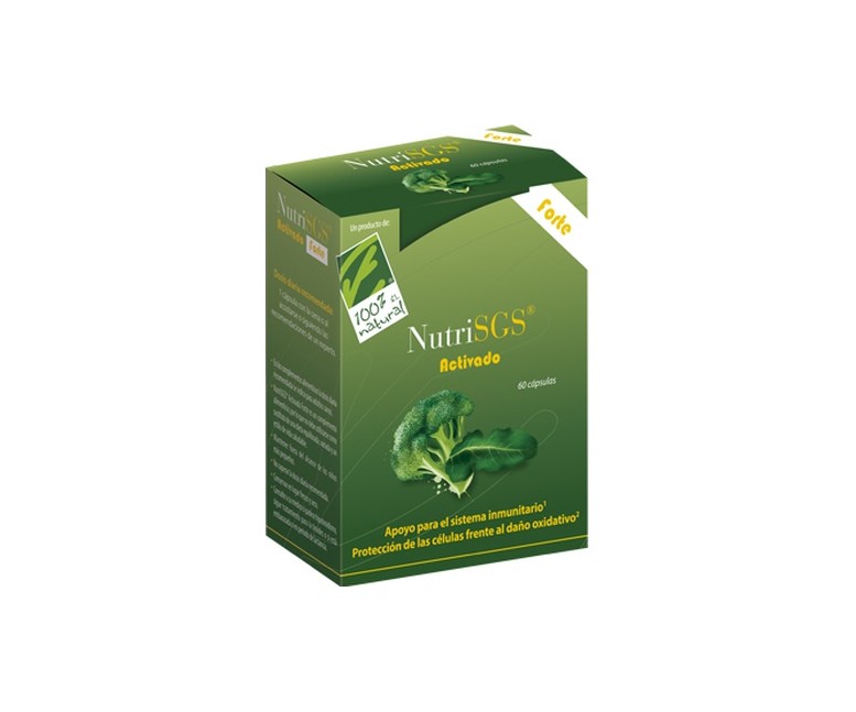 Nutrisgs activado forte - concentrado de semillas de brócoli 60 cápsulas 100% Natural