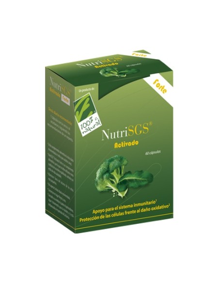 Nutrisgs activado forte - concentrado de semillas de brócoli 60 cápsulas 100% Natural