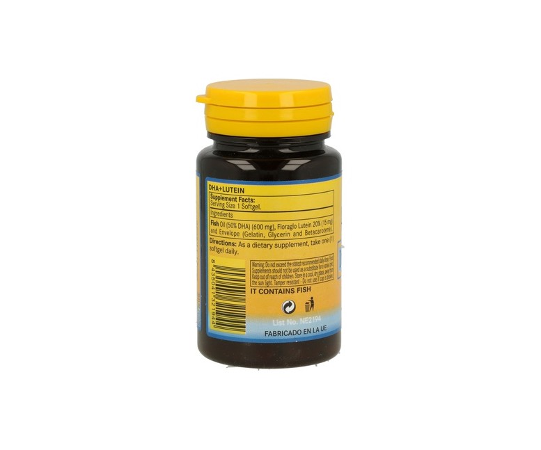 Dha + Luteína 50 perlas de 615mg Nature essential