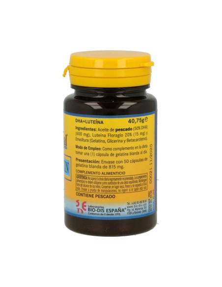 Dha + Luteína 50 perlas de 615mg Nature essential