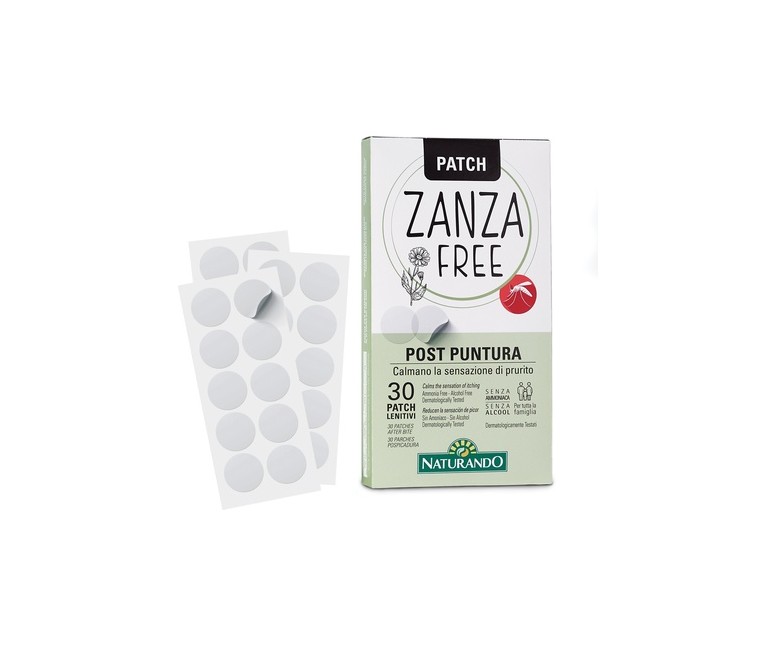 Zanza free antimosquitos parches calmantes 30 unidades Naturando