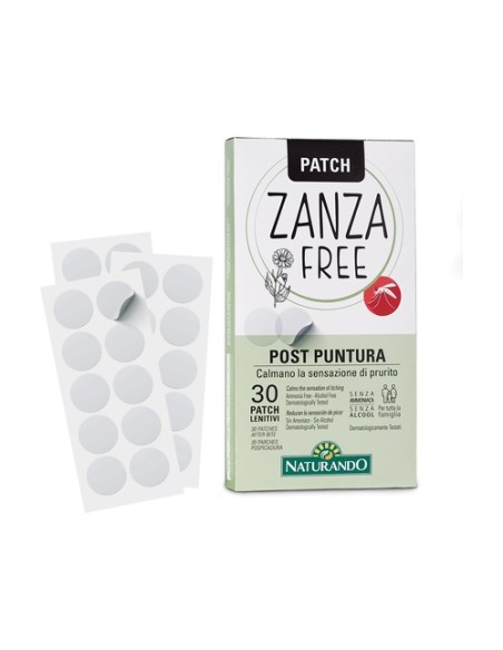 Zanza free antimosquitos parches calmantes 30 unidades Naturando