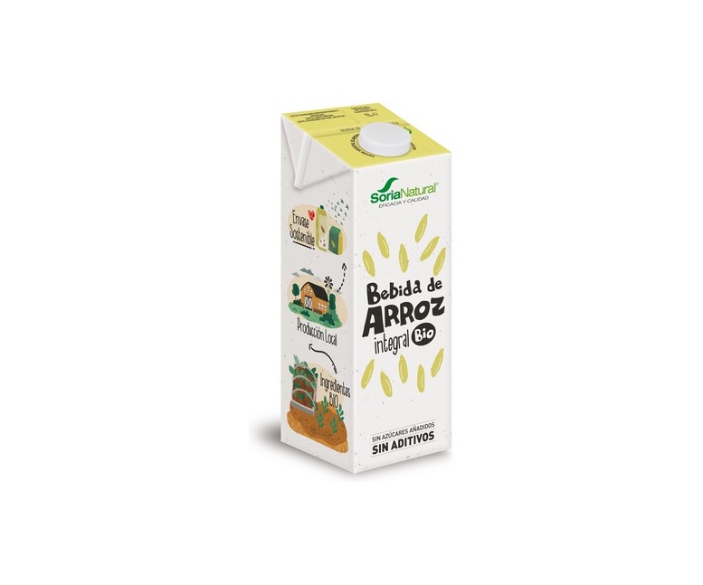 Pack Bebida de arroz integral Bio (sin azúcar) 6 unidades de 1L Soria Natural
