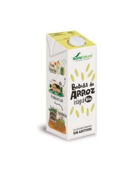 Pack Bebida de arroz integral Bio (sin azúcar) 6 unidades de 1L Soria Natural
