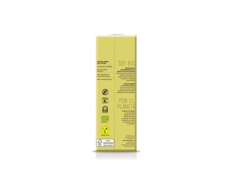 Pack Bebida de arroz integral Bio (sin azúcar) 6 unidades de 1L Soria Natural