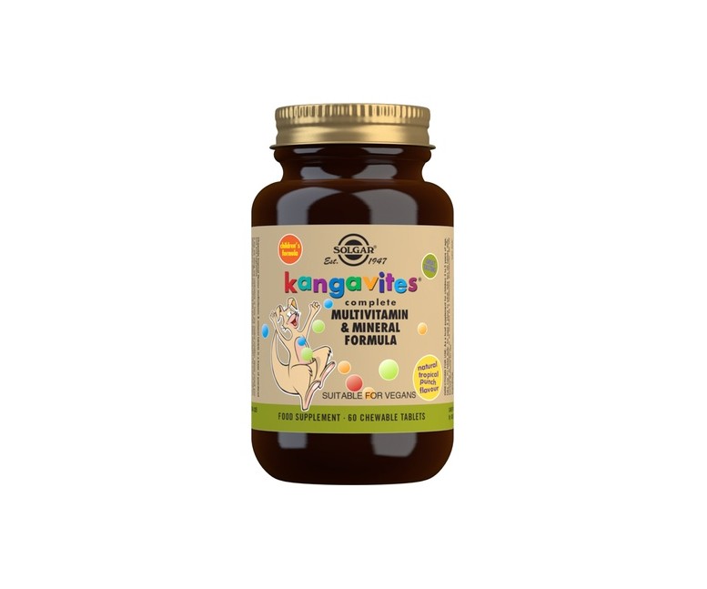 Kangavites Multi Frutas Tropicales 60 comprimidos (Tropical) Solgar