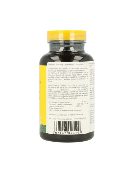 Super Vitamina C con Escaramujo 180 comprimidos de 1000mg Natures Plus