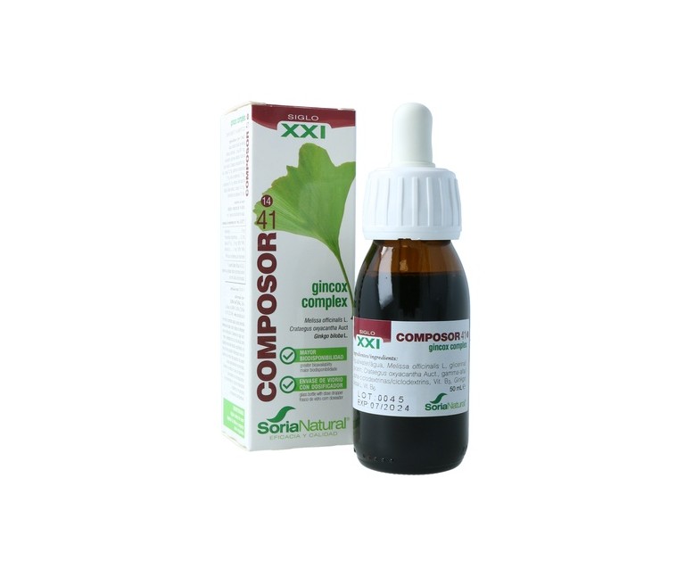 Composor 41 Gincox complex Fórmula XXI 50 ml Soria Natural