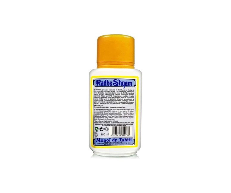 Aceite monoï tahiti SPF 10 150 ml de aceite Radhe Shyam