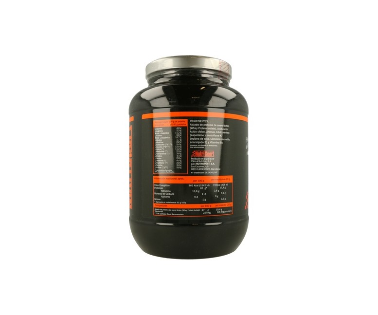 Iso Whey Cero Cero (Sabor Naranja) 1 kg (Naranja) Nutrisport