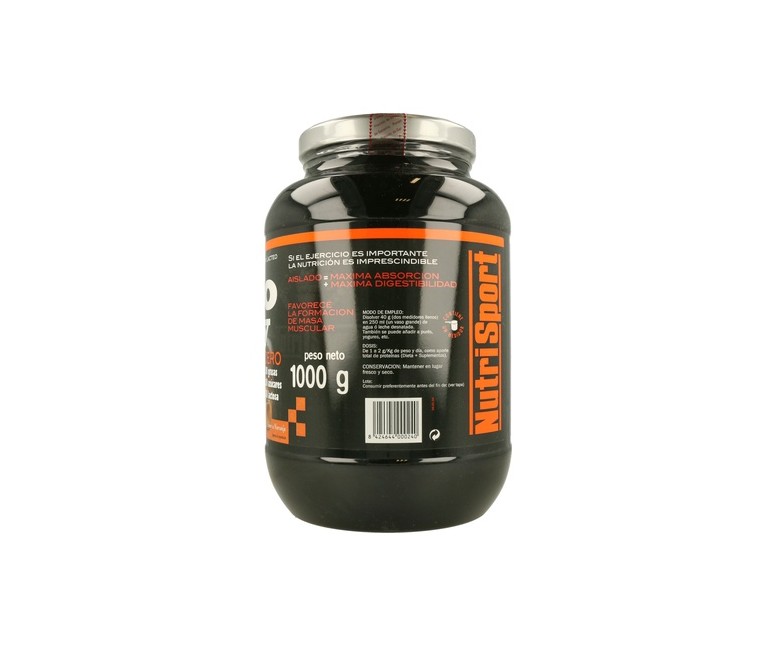 Iso Whey Cero Cero (Sabor Naranja) 1 kg (Naranja) Nutrisport