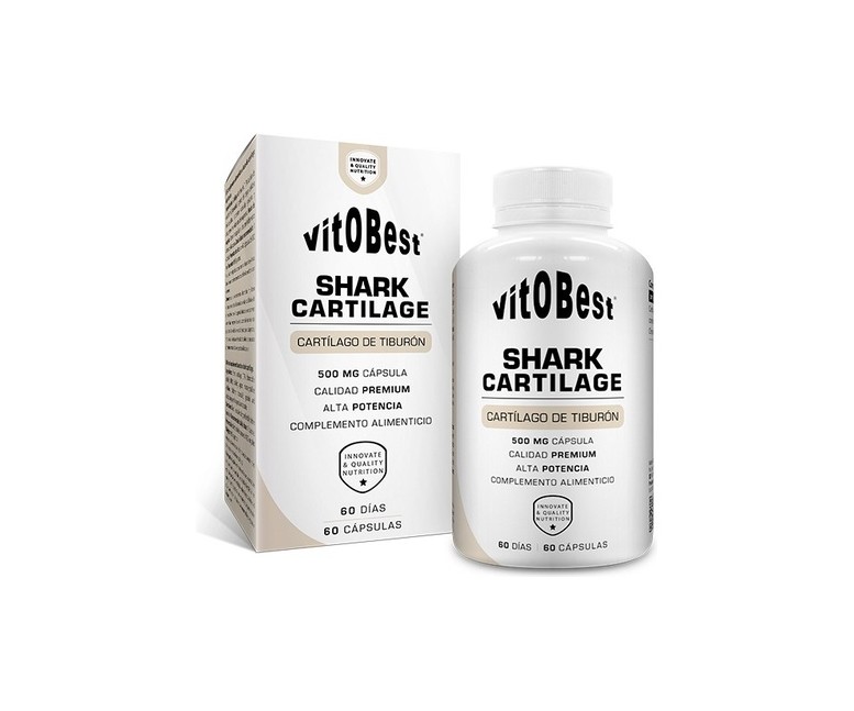 Cartílago de tiburón 60 cápsulas de 500mg VIT.O.BEST