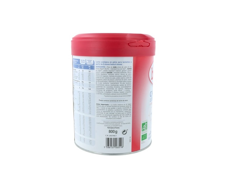 Leche Caprea 1 Bio 0m+ 800 g de polvo Babybio