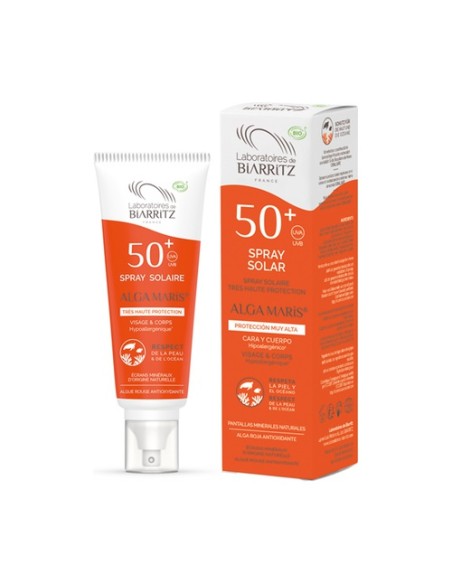 Spray solar cara y cuerpo SPF50+ Alga Maris Bio 100 ml Laboratoires de Biarritz