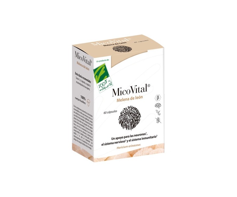 MicoVital Melena de león 60 cápsulas 100% Natural