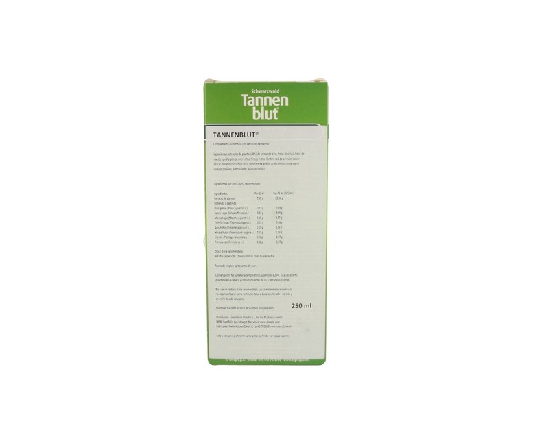 Tannenblut Bronquial Jarabe 250 ml Hubner
