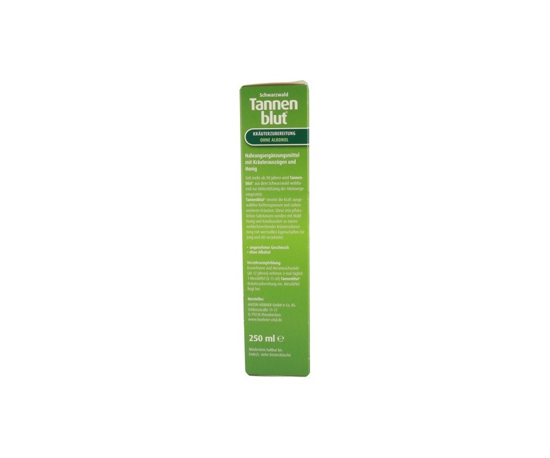 Tannenblut Bronquial Jarabe 250 ml Hubner