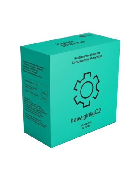 Ginkgo2, memoria y función cognitiva 30 ampollas de 10ml Hawa pharm