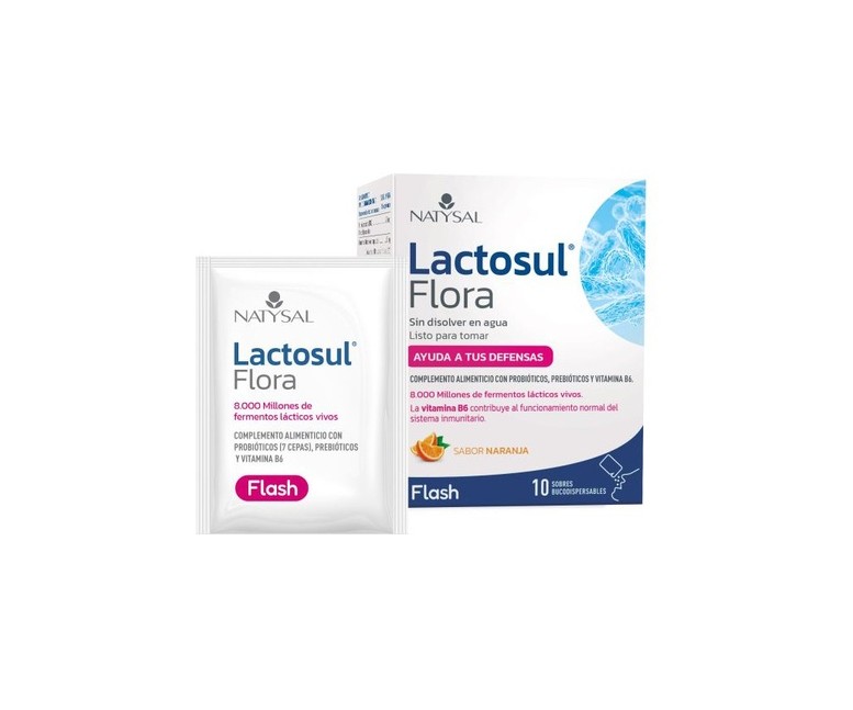 Lactosul flora naranja 10 sobres (Naranja) Natysal
