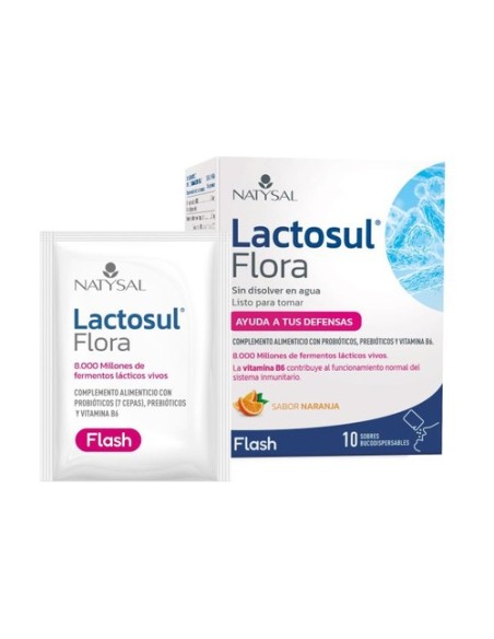 Lactosul flora naranja 10 sobres (Naranja) Natysal