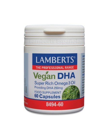 Vegan DHA 250 mg 60 cápsulas Lamberts