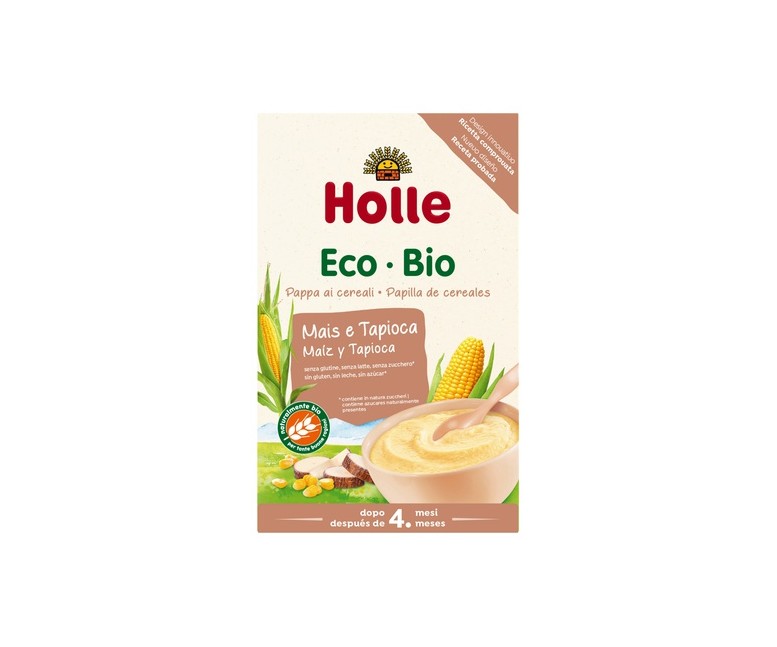 Papilla de Maíz y Tapioca Bio (Sin Gluten) 250 g de polvo Holle