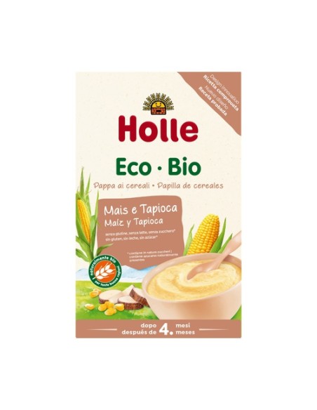 Papilla de Maíz y Tapioca Bio (Sin Gluten) 250 g de polvo Holle
