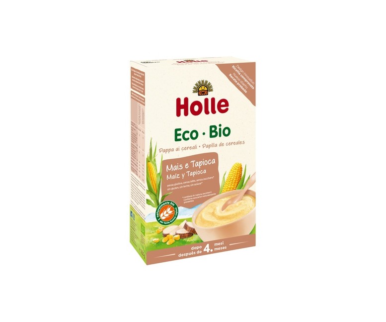 Papilla de Maíz y Tapioca Bio (Sin Gluten) 250 g de polvo Holle