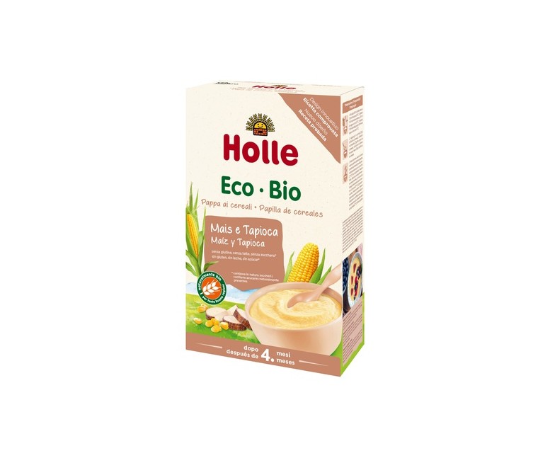 Papilla de Maíz y Tapioca Bio (Sin Gluten) 250 g de polvo Holle