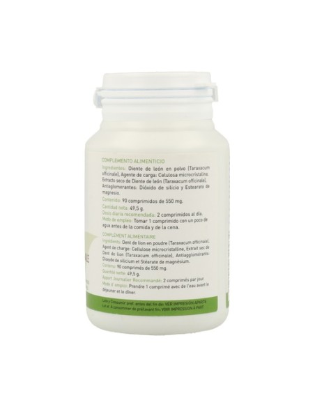 Diente De León 90 comprimidos de 550mg Plantapol