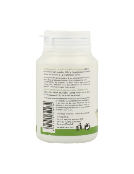 Diente De León 90 comprimidos de 550mg Plantapol