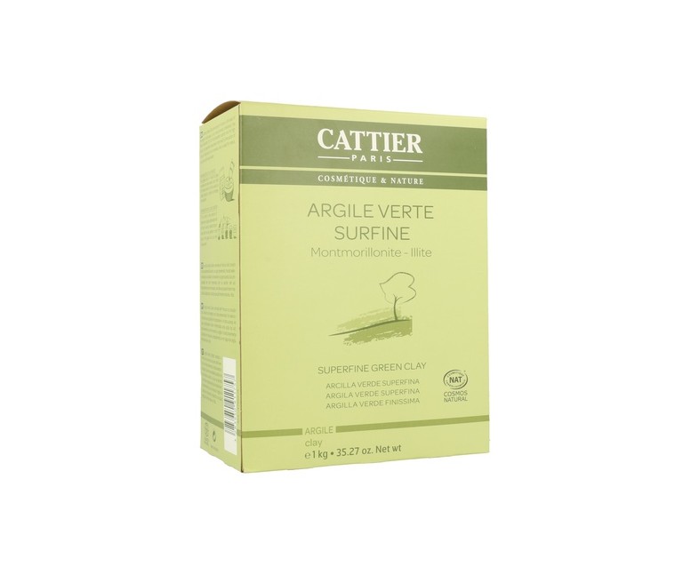 Arcilla Verde Superfina 1 kg de polvo Cattier