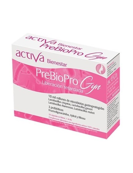 Bienestar prebiopro gyn 30 cápsulas vegetales Activa
