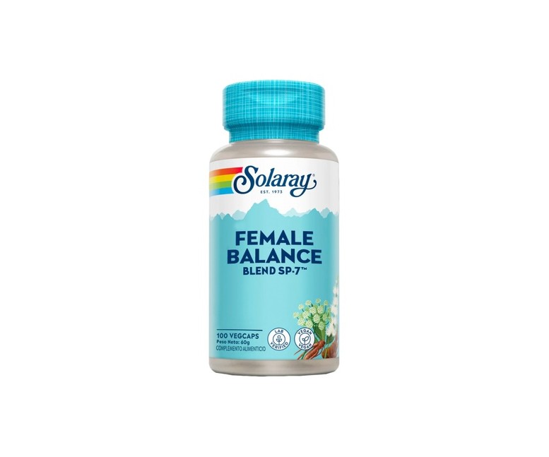 Female balance regulador hormonal 100 cápsulas vegetales Solaray