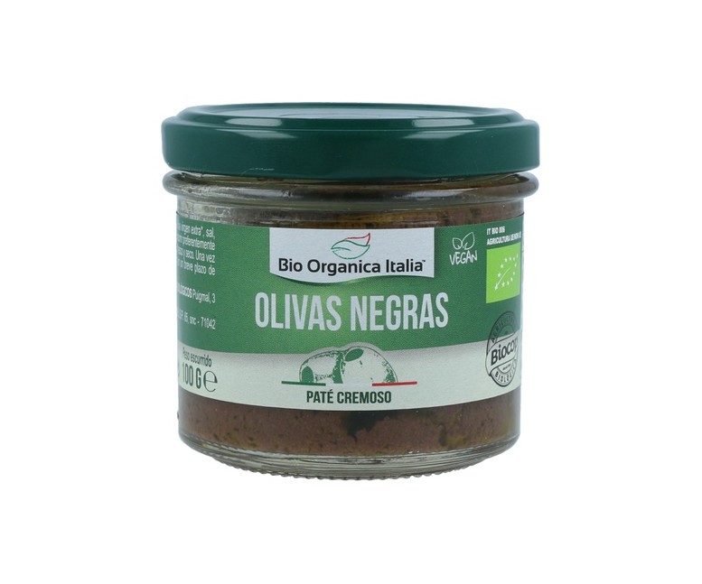 Paté de olivas negras 100 g Bio Organica Italia