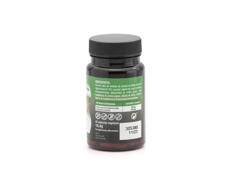 Castaño de Índias Capsudiet 40 cápsulas vegetales Plameca