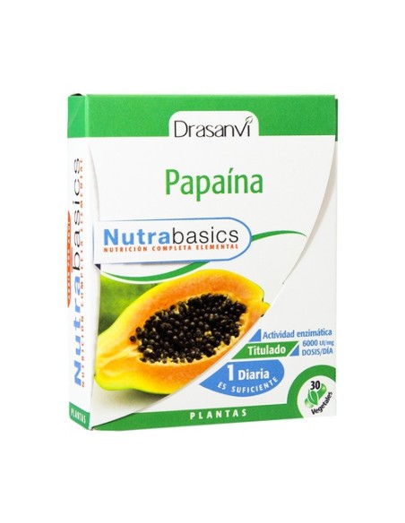 Nutrabasics Papaina 30 cápsulas Drasanvi