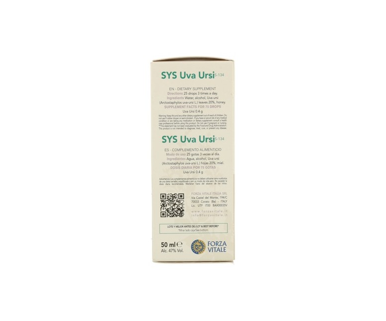 SYS Uva Ursina 50 ml Forza Vitale