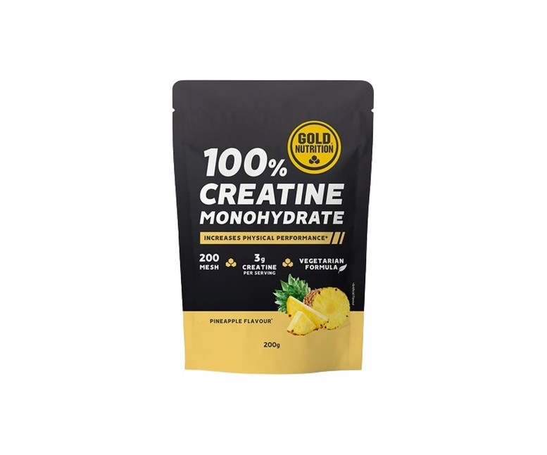 Creatina monohidrato piña 200 g de polvo (Piña) Gold Nutrition