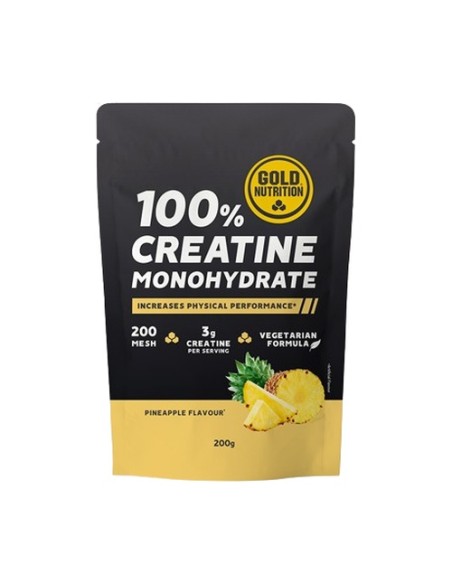 Creatina monohidrato piña 200 g de polvo (Piña) Gold Nutrition