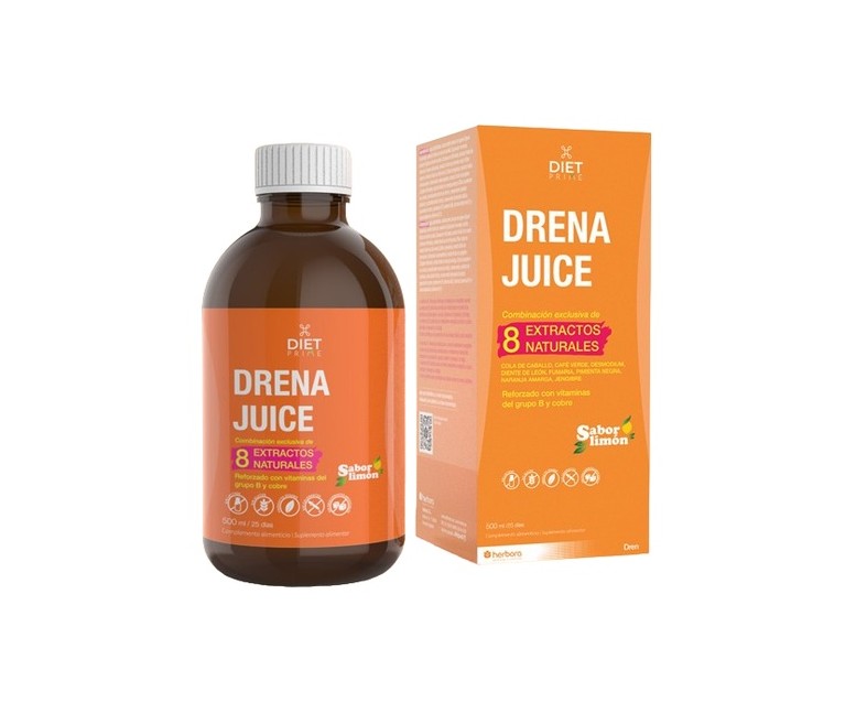 Diet prime drena juice depurativo 500 ml (Limón) Herbora