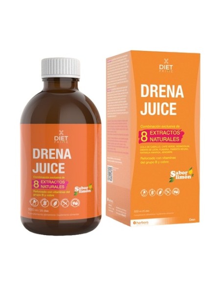 Diet prime drena juice depurativo 500 ml (Limón) Herbora